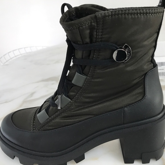 Moncler Cheryne Olive boots BNIB Sz 39.5 - Picture 1 of 7
